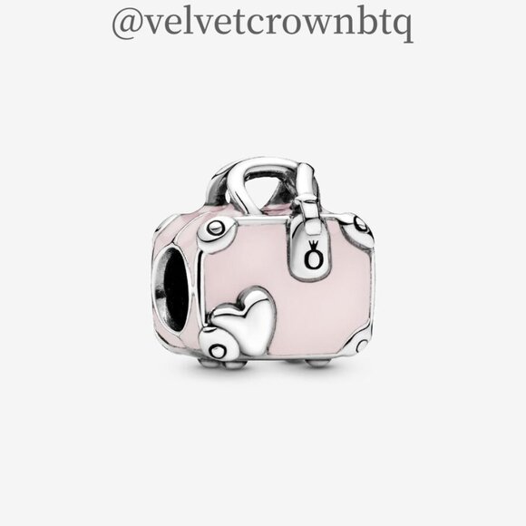 Pandora Pink Travel Bag Charm|Vacation Charms|Pandora US|Pendant - Picture 2 of 2